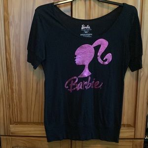 NWOT/Barbie Nostalgic collection!short sleeve black cotton top size XXL